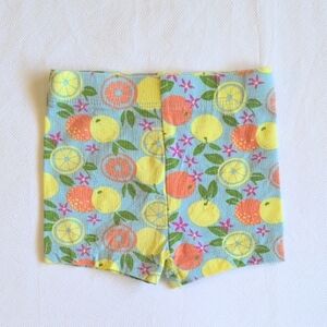 joe fresh summer citrus print stretch cotton shorts 3-6 months baby girl